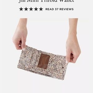 Hobo Jill Mini Trifold Wallet in Terrazzo